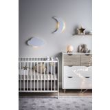 Windly Concept Ay Bulut Gece Lambası Çocuk Odası Bebek Odası Dekoratif Led Aydınlatma 40 Cm 30 Cm