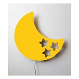 Windly Concept Ay Gece Lambası Çocuk Odası Bebek Odası Dekoratif Aydınlatma 30 cm Sarı