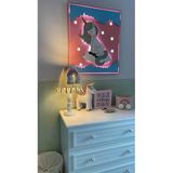 Windly Concept Bebek Odası Işıklı Tablo Gece Lambası Dekoratif Tablo Unicorn Tablo Pembe