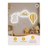 Windly Concept Fil Balon İsimli Bulut Ahşap Led'li Çocuk Odası Dekorasyonu - Eğlenceli Ve Güvenli Aydınlatma Sarı