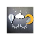 Windly Concept Fil Balon Kirpik Bebek ve Çocuk Odası Gece Lambası Seti
