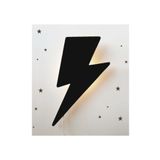 Windly Concept Flash Marvel Şimşek Gece Lambası Çocuk Odası Bebek Odası Dekoratif Aydınlatma 30 Cm Siyah