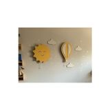 Windly Concept Sarı Balon Güneş Ahşap Led'Li Çocuk Odası Dekorasyonu - Eğlenceli Ve Güvenli Aydınlatma