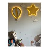 Windly Concept Sarı Balon Yıldız Ahşap Led'Li Çocuk Odası Dekorasyonu - Eğlenceli Ve Güvenli Aydınlatma