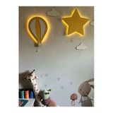 Windly Concept Sarı Balon Yıldız Ahşap Led'Li Çocuk Odası Dekorasyonu - Eğlenceli Ve Güvenli Aydınlatma