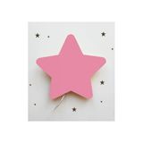 Windly Concept Yıldız Gece Lambası Çocuk Odası Bebek Odası Dekoratif Aydınlatma 30 cm Pembe