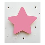 Windly Concept Yıldız Gece Lambası Çocuk Odası Bebek Odası Dekoratif Aydınlatma 30 cm Pembe