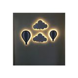 Windly Kids 4’Lü Bebek Odası Çocuk Odası Led Bulut Balon Gece Lambası