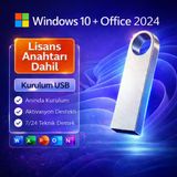 Windows 10 + Office 2024 Kurulum Usb’si Ve Lisans Anahtarları - Aktivasyon Destekli Paket