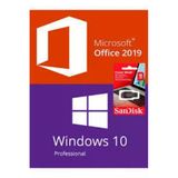 Windows 10 Pro Lisans + Office 2019 Key + Windows Yüklü Sandisk 16 Gb Usb - Ömür Boyu Kullanım