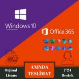 Windows 10 Pro Ve Office 365 Pro Plus 32 64 Bit Türkçe İngilizce Global Destekli