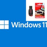 Windows 11 Pro Lisans Key+Windows 11 Yüklü Sandisk 16 GB Usb-Ömür Boyu Kullanım-Full Versiyon