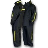 WINDTECH Motosiklet PVC Yağmurluk Cepli Reflektörlü Alt Üst Takım S Beden Siyah