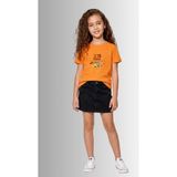 Windy Island Çocuk Unisex Kız/erkek "23 Nisan Baskılı Bisiklet Yaka Kısa Kollu %100 Pamuk T-Shirt - Turuncu - 9 - 10 Yaş