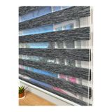 winella İthal Bambu Siyah Bambu Stor Zebra Perde Etek Dilimsiz