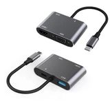 Winex 4İn1 Type-C To Hub Pd 100W+Hdtv+Vga+Usba Dönüştürücü Adaptör 4İn1a