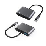 Winex 4in1 Type-c To Hub Pd 100w+hdtv+vga+usba Dönüştürücü Adaptör