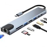 Winex 8in1 USB Type-C Hub Port Adaptör HDMI USB Ethernet 100W PD Girişli