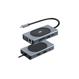 Winex 9in1 Usb Type-c Hub 15 Watt Kablosuz Şarj Aleti