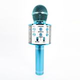 Winex Bluetooth UsbA TF Sd Kart 3.5 mm Aux Girişli Mavi Karaoke Mikrofonu