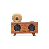 Winex Çift Hoparlörlü Gramafon Speaker Bluetooth Hoparlör Fm Radyo+Sd Kart+UsbA+3.5mm Aux Girişli