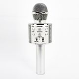 Winex Mobile Usb A Tf Sd Kart 3.5 mm Gümüş Aux Girişli Bluetooth Karaoke Mikrofonu