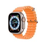 Winex Watch 8 Ultra Max Amoled Ekran Android İos Harmonyos Uyumlu Üç Kordonlu Akıllı Saat Turuncu Gri
