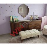 Winflex Çok Amaçlı Dekoratif Puf –(38 x 100CM) Krem Renk - 38 X100 CM
