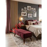 Winflex Çok Amaçlı Dekoratif Puf –(38 x 100CM) Mürdüm Renk - 38 X100 CM