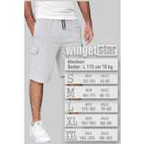 wingetstar Erkek Gri Kargo Cepli Bermuda Şort