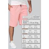 wingetstar Erkek Yavruağzı Iki Iplik %85 Pamuk %15 Polyester Rahat Kalıp Günlük Bermuda Şort