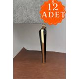 Wings Gold Siyah Mobilya Koltuk Ayagi Chester Komidin Tv Unitesi Vestiyer Ayagi 21 Cm 12 Adet