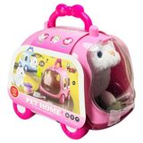 Wingzy Taşıma Araba Çantalı Hareketli Pilli Kedi Set - Pembe