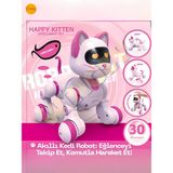 Wingzy Uzaktan Kumandalı Şarjlı Akıllı Kedi - Interaktif, Eğitici ve Eğlendirici Robot Oyuncak - Pembe