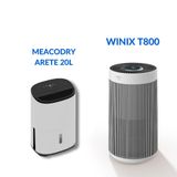 Winix T800 Hava Temizleyici WiFi Bağlantılı Ve MeacoDry Arete® One 20L Nem Alma ve Hava Temizleme Cihazı Paketi