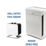 Winix Zero Pro Hava Temizleme Cihazı + 1800 W Mill Beyaz Fan Isıtıcı