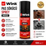 Wink Pas Sökücü Sprey 500 ml Hızlı Etkili Yağlayıcı Özellikli Metal Yüzeyler İçin Kullanım