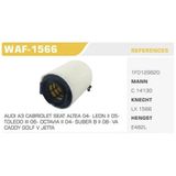 Winkel Waf -1566 Hava Filtresi Golf V Jetta Iıı Passat Cadd