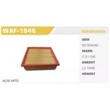 Winkel Waf-1846 Hava Filtresi Linea 07- Doblo 09- Punto Evo Grande Punto 05- Mito 08- Combo 12- 1.4 T-Jet 1.6 Jtdm 1.6 Cdtı 1.4 16V 1.9 Mjtd Koli 40 Ad. 51830174