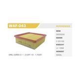WINKEL WAF-43 Hava Filtresi Linea 07- Doblo 10- Punto 05- / Mıto 08- / Corsa D 10- Combo 12- 1.2 1.3D 1.6D 1.7D 1.4 Tjet