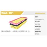 Winkel Waf Wınkel Waf-101 Hava Filtresı Clıo Iı Kangoo 98-