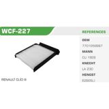 WINKEL WCF-227 Polen Filtresi CLIO III Modus Twingo / Logan Sandero Duster / Micra K12 03- Note 07-