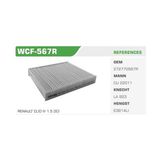 WINKEL WCF-567R Polen Filtresi CLIO IV 12- Captur 13- / Logan 13- Sandero 13- / Micra K14 16-