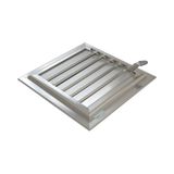 Winlüx Eloksallı Alüminyum Banyo Menfezi Parlak Gri
