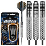 WINMAU Barbarian 22 Gram Tungsten Style dart oku seti, kanat ve şaftlı