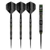 WINMAU Michael Van Gerwen MvG Vantage Tungsten Çelik Uçlu Dart Seti 22 Gram Prizma Kanatları ve Vecta Şaftları (Damga)