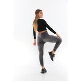 winmoda Toparlayıcılı Kadife Tayt Gri