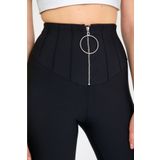 Winmoda34 Korse Tayt Halka Fermuarlı Push Up