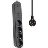 Winnboss 3402 3 USB 4 Priz Akım Korumalı Priz