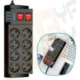 Winnboss 3411 8'li 2 mt Akım Korumalı Priz